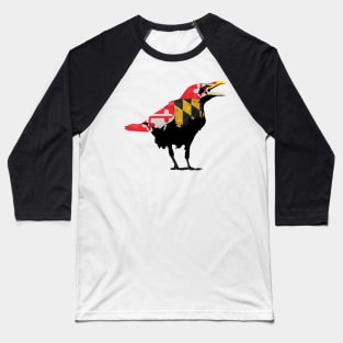 Maryland Flag Raven Baseball T-Shirt